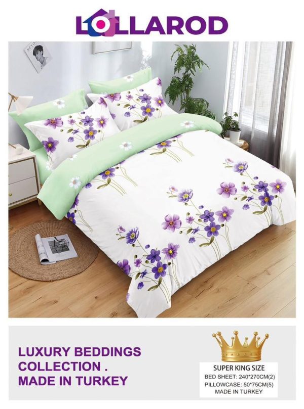 2 Super Kingsize Bedsheet 3 (5 Pillow Cases)