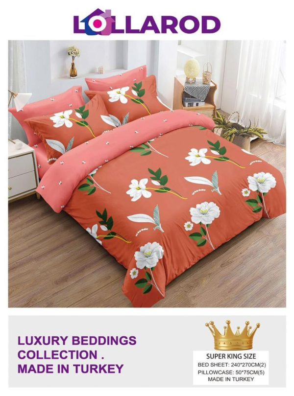 2 Super Kingsize Bedsheet 4 (5 Pillow Cases)