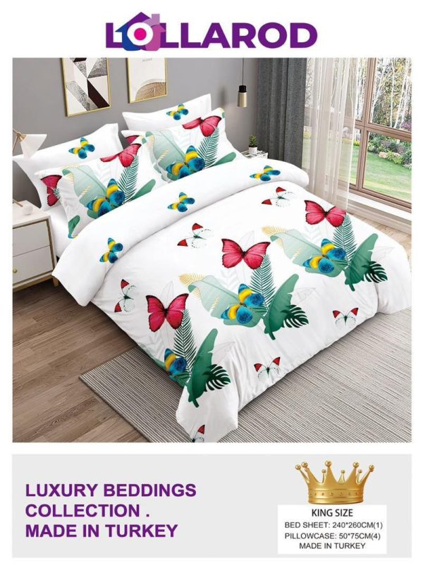 2 Super Kingsize Bedsheet 8 (5 Pillow Cases)